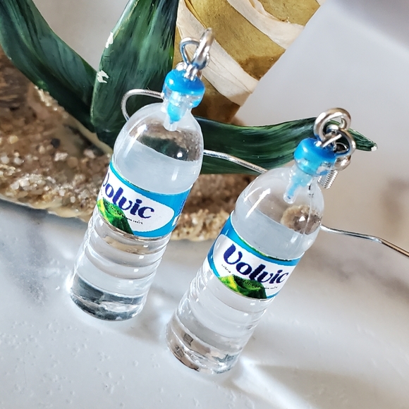 Water Bottle Dangle Earrings - Picture 7 of 7